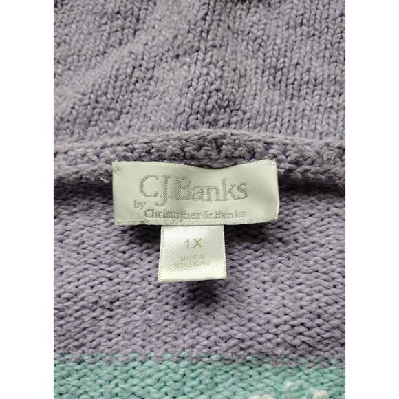 C.J. Banks by Christopher & Banks Women's Size 1X Knitted Sweater Vintage - Picture 5 of 7